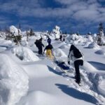 children in snow