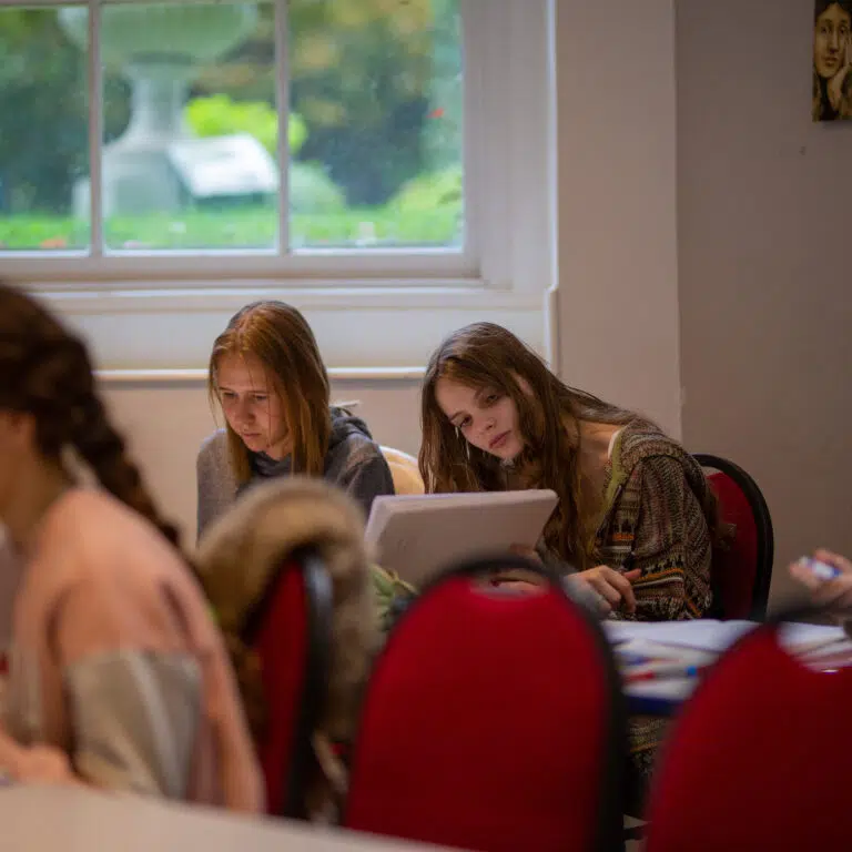 students in class