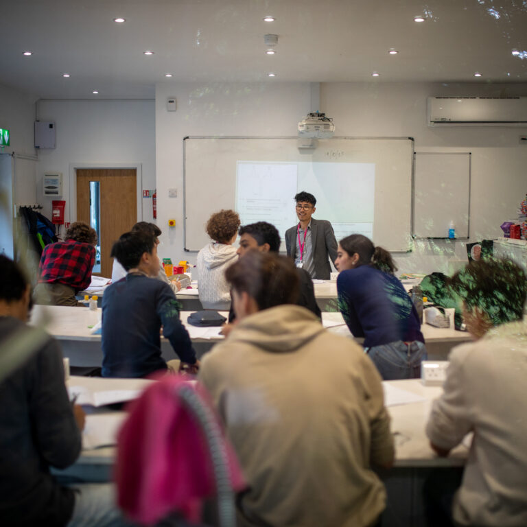 students in class