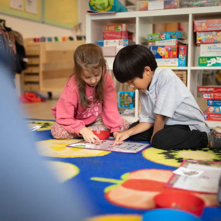 students working together