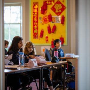 students in class