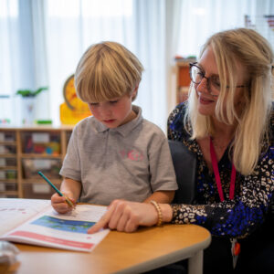 pupil and teacher