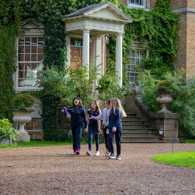 girls walking