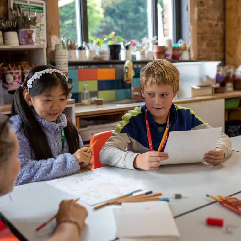 students in class